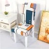 LITZEE Housses De Chaise De Salle à Manger,Moderne Élastique Couverture De Chaise Durable Housse Chaise Extensible Pour Décoration De Mariage,Hôtel,Restaurant Carrés Géométriques -banc et tabouret Soldes Boutique 43307055 1