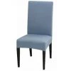 AIDUCHO Housse De Chaise Extensible Lot De 2, Housse De Chaise Salle à Manger Universel, Amovible, Lavable Couverture De Chaise Pour Maison Hotel Restaurant Mariage Décoration (gris-bleu, 2 Pièces) -banc et tabouret Soldes Boutique 43423578 1