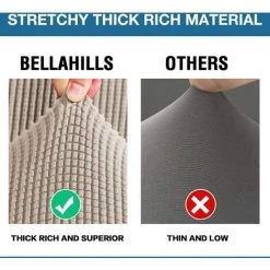 AIDUCHO Housse De Chaise De Bureau Avec Accoudoirs En Lycra Jacquard Antidérapant Souple Et Extensible Lavable En Machine, Polyester, (Grand, Sable) 10 AIDUCHO Housse De Chaise De Bureau Avec Accoudoirs En Lycra Jacquard Antidérapant Souple Et Extensible Lavable En Machine, Polyester, (Grand, Sable) -banc et tabouret Soldes Boutique 43435106 4