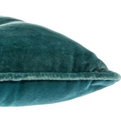 Lot De 4 Galettes De Chaises En Velours Coloris Bleu - L. 38 X L. 38 Cm -PEGANE- -banc et tabouret Soldes Boutique 43530819 4