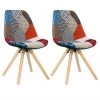 WOLTU Chaise De Salle à Manger Lot De 2.Chaise De Cuisine.pied En Bois.style Nordique.Multicolore -banc et tabouret Soldes Boutique 43633360 1