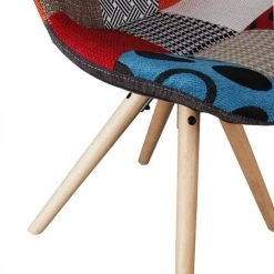 WOLTU Chaise De Salle à Manger Lot De 2.Chaise De Cuisine.pied En Bois.style Nordique.Multicolore -banc et tabouret Soldes Boutique 43633360 3