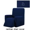 DMTOOL Housse De Chaise Inclinable Extensible Housse De Protection Imperméable Pour Canapé De Canapé (bleu Foncé, à Carreaux) -banc et tabouret Soldes Boutique 44100389 1