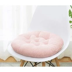 Coussins De Chaise Ronds Rembourrés Pour Chaise De Jardin, Salle à Manger, Chaise De Bureau 40cm Fontainebleau Rose -banc et tabouret Soldes Boutique 44394785 2