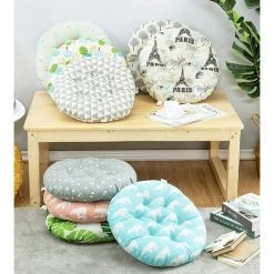 Coussins De Chaise Ronds Rembourrés Pour Chaise De Jardin, Salle à Manger, Chaise De Bureau 40cm Fontainebleau Rose -banc et tabouret Soldes Boutique 44394785 4