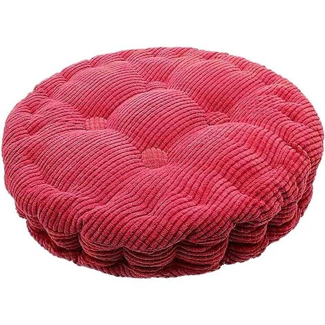 TANABATA Coussin De Chaise Ronde Epais Galette De Chaise Ronde Rembourré Coussin D'assise Maison Jardin Salle à Manger 40cm Rouge Foncé 3 TANABATA Coussin De Chaise Ronde Epais Galette De Chaise Ronde Rembourré Coussin D'assise Maison Jardin Salle à Manger 40cm Rouge Foncé