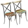 Chaises De Salle à Manger Bois De Récupération Solide 2 Pcs VidaXL 2 Chaises De Salle à Manger Bois De Récupération Solide 2 Pcs VidaXL -banc et tabouret Soldes Boutique 4477809 1