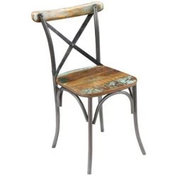Chaises De Salle à Manger Bois De Récupération Solide 2 Pcs VidaXL 8 Chaises De Salle à Manger Bois De Récupération Solide 2 Pcs VidaXL -banc et tabouret Soldes Boutique 4477809 2