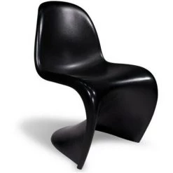 LES TENDANCES Chaise Design Noir Mat Vogus