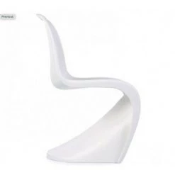 LES TENDANCES Chaise Design Blanc Mat Vogus -banc et tabouret Soldes Boutique 44820978 3