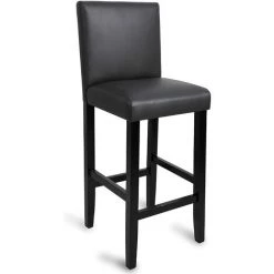 WOLTU Tabourets De Bar Lot De 2.avec Pieds En Bois.Chaises Avec Dossier En Cuir Synthétique. 41 X 43 X 110cm. Gris -banc et tabouret Soldes Boutique 44831750 3