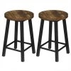 WOLTU Lot De 2 Chaises Salle à Manger Industrielle.30x30x45cm (LxLxH) Chaises De Cuisine En Métal Et Aggloméré.Bois Vintage -banc et tabouret Soldes Boutique 44831815 1