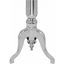 Table Auxiliaire Ronde Aluminium Argenté VidaXL -banc et tabouret Soldes Boutique 4490265 3