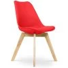 LES TENDANCES Chaise Scandinave Avec Coussin Simili Rouge Genève -banc et tabouret Soldes Boutique 45031427 1