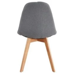 MOLOO STELLA - Chaise Scandinave Tissu Patchwork Bleu Pieds Hêtre (x1) - Multicolore -banc et tabouret Soldes Boutique 45229297 3