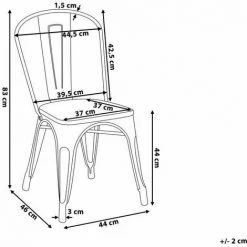 KOSMI - Chaise Noire En Métal Et Bois Clair Style Industriel Factory En Métal Noir Mat Et Assise En Bois Clair - Noir 11 KOSMI - Chaise Noire En Métal Et Bois Clair Style Industriel Factory En Métal Noir Mat Et Assise En Bois Clair - Noir -banc et tabouret Soldes Boutique 45261886 5