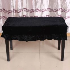 ASUPERMALL Piano Tabouret Chair Couverture Pleuche Decoree Avec Macrame 75 * 35cm Pour Banc Double Siege De Piano Universel Beau, Noir 10 ASUPERMALL Piano Tabouret Chair Couverture Pleuche Decoree Avec Macrame 75 * 35cm Pour Banc Double Siege De Piano Universel Beau, Noir -banc et tabouret Soldes Boutique 45340435 4