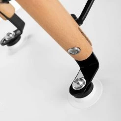 MC HAUS SENA BLANCA X4 - Pack 4 Chaises De Salle A Manger Blanches, Design Nordique, Chaises Tower Pour Le Salon, Le Bureau, La Salle De Séjour Ou Terrasse, Dossier Ergonomique Et Pieds En Bois De Hêtre, Style Scandinave, Blanc -banc et tabouret Soldes Boutique 4548770 5