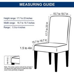 SUPERMARKET Housse De Chaise Extensible 6 Pièces, Couverture De Salle à Manger Amovible Lavable Revêtement De Chaise Pour Salle à Manger Bouquet De Mariage Moderne, Hôtel, Décor De Restaurant,Noir&Blanc，Superma -banc et tabouret Soldes Boutique 45637353 4