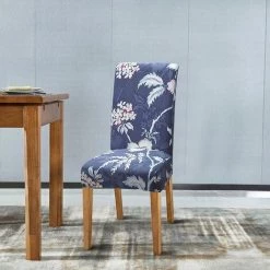 ELLE Housse De Chaise Extensible Pour Salle à Manger Protection De Chaise Imprimée Maison Hôtel Mariage Réunion -banc et tabouret Soldes Boutique 45683183 4