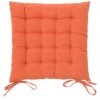 YESDEKO 2 Galettes Chaises Matelassé 38x38cm Las | Orange -banc et tabouret Soldes Boutique 45753038 1