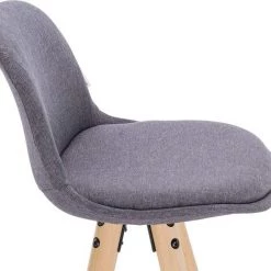 WOLTU 1xTabouret De Bar En Lin. Tabouret De Cuisine Avec Repose-Pied.Gris Foncé -banc et tabouret Soldes Boutique 45754243 4