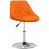 Tabouret De Bar Similicuir Orange VidaXL -banc et tabouret Soldes Boutique 45788900 1