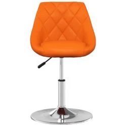 Tabouret De Bar Similicuir Orange VidaXL -banc et tabouret Soldes Boutique 45788900 3