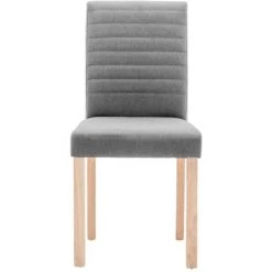 VidaXL Chaises De Salle à Manger 6 Pcs Gris Clair Tissu - Gris 11 VidaXL Chaises De Salle à Manger 6 Pcs Gris Clair Tissu - Gris -banc et tabouret Soldes Boutique 45870337 5