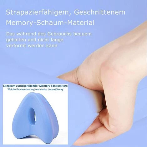 TANABATA Coussin Orthopédique En Mousse à Mémoire De Forme Pour Les Personnes Qui Dorment Sur Le Côté - Pour Les Genoux Et Le Dos - Rouge 5 TANABATA Coussin Orthopédique En Mousse à Mémoire De Forme Pour Les Personnes Qui Dorment Sur Le Côté - Pour Les Genoux Et Le Dos - Rouge – Image 3