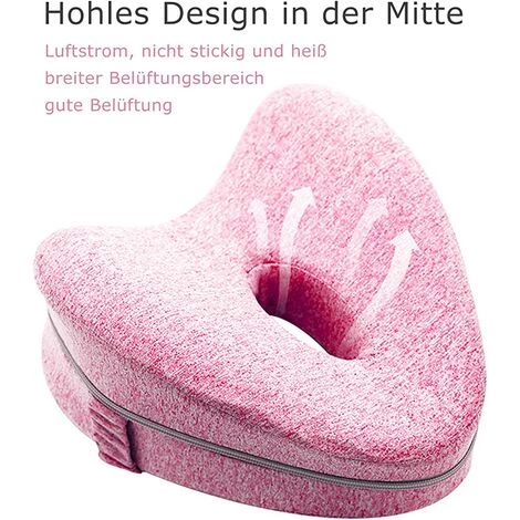 TANABATA Coussin Orthopédique En Mousse à Mémoire De Forme Pour Les Personnes Qui Dorment Sur Le Côté - Pour Les Genoux Et Le Dos - Rouge 6 TANABATA Coussin Orthopédique En Mousse à Mémoire De Forme Pour Les Personnes Qui Dorment Sur Le Côté - Pour Les Genoux Et Le Dos - Rouge – Image 4