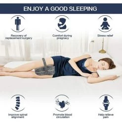 TANABATA Coussin De Genou Pour Les Personnes Qui Dorment Sur Le Côté - Coussin Orthopédique En Mousse à Mémoire De Forme Ergonomique Pour Soulager La Pression Des Hanches Et Des Genoux - Housse Lavable -banc et tabouret Soldes Boutique 46174427 5