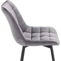 WOLTU 6X Chaise De Salle à Manger. Chaise De Cuisine. Assise Rembourrée En Velours épais. Pieds En Métal. Gris Clair 9 WOLTU 6X Chaise De Salle à Manger. Chaise De Cuisine. Assise Rembourrée En Velours épais. Pieds En Métal. Gris Clair -banc et tabouret Soldes Boutique 46355671 4