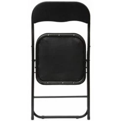 FIVE SIMPLY SMART Lot De 6 Chaises Pliantes Effet Velours - Longueur 52, Largeur 44, Hauteur 79cm - Noir 5 FIVE SIMPLY SMART Lot De 6 Chaises Pliantes Effet Velours - Longueur 52, Largeur 44, Hauteur 79cm - Noir -banc et tabouret Soldes Boutique 46465960 2