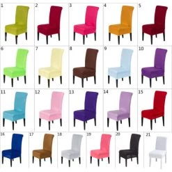 SUPERSELLER Housse De Chaise De Salle à Manger à Dossier Haut De L'hôtel - 17 -banc et tabouret Soldes Boutique 46773046 5