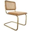 LÚZETE - CHAISE WEBSTER EN ROTIN NATUREL AVEC PIEDS DORÉS - Naturel -banc et tabouret Soldes Boutique 47266378 1
