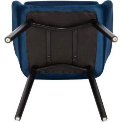 WOLTU Lot De 2 Chaises De Salle à Manger. Assise En Velours. Chaise Pour Cuisine/Salon/Café. Bleu -banc et tabouret Soldes Boutique 47477305 4