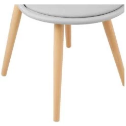 ROYAL CATERING Lot De 2 Chaises En Plastique Chaise Visiteur Pieds En Acier 150 Kg Blanc - Blanc -banc et tabouret Soldes Boutique 47477785 4