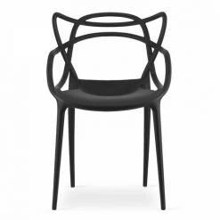 HUCOCO KATOI - Lot De 4 Chaises En PP Style Moderne - 82.5x55x54 Cm - Chaise De Salle à Manger - Noir 8 HUCOCO KATOI - Lot De 4 Chaises En PP Style Moderne - 82.5x55x54 Cm - Chaise De Salle à Manger - Noir -banc et tabouret Soldes Boutique 47506147 2