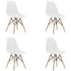 HUCOCO OSATA - Lot De 4 Chaises En PP Style Moderne Salon/cuisine - 81x54x46 Cm - Chaises De Salle à Manger - Blanc 2 HUCOCO OSATA - Lot De 4 Chaises En PP Style Moderne Salon/cuisine - 81x54x46 Cm - Chaises De Salle à Manger - Blanc -banc et tabouret Soldes Boutique 47506210 1