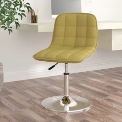 Chaise Pivotante De Salle à Manger Tissu Vert VidaXL
