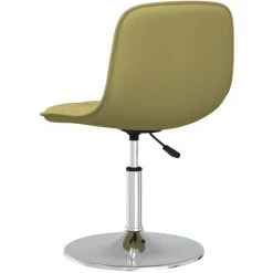 Chaise Pivotante De Salle à Manger Tissu Vert VidaXL -banc et tabouret Soldes Boutique 47738111 5
