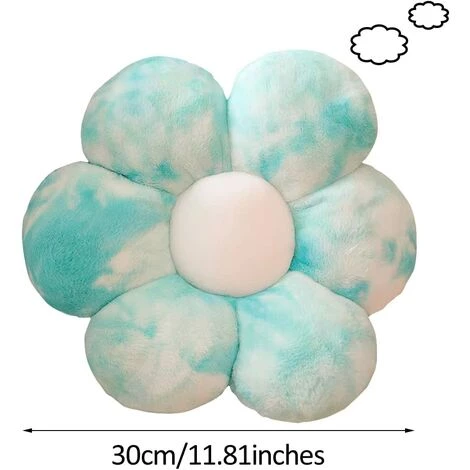 Coussin En Forme De Fleur Triomphe 30x30 Oreiller En Peluche Coussin De Sol Enfant Confortable Coussin De Chaise Plush Pillow Cushion Pour Home Décoratif (Bleu) 4 Coussin En Forme De Fleur Triomphe 30x30 Oreiller En Peluche Coussin De Sol Enfant Confortable Coussin De Chaise Plush Pillow Cushion Pour Home Décoratif (Bleu) – Image 2