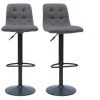 MILIBOO Tabourets De Bar Design Réglables Gris (lot De 2) ESCAPE - Gris Foncé -banc et tabouret Soldes Boutique 47908419 1