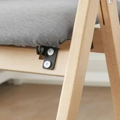 SoBuy FST92-N Chaise Pliante En Bois Avec Assise Et Dossier Rembourrés Fauteuil Chaise Pour Cuisine, Bureau, Etc. -banc et tabouret Soldes Boutique 47957295 5