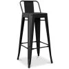PRIVATEFLOOR Tabouret De Bar Avec Petit Dossier Stylix Design Industriel En Métal - 76 Cm - Nouvelle édition Noir - Fer, Metal - Noir 1 PRIVATEFLOOR Tabouret De Bar Avec Petit Dossier Stylix Design Industriel En Métal - 76 Cm - Nouvelle édition Noir - Fer, Metal - Noir -banc et tabouret Soldes Boutique 48696294 1