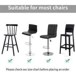 TINOR Housse De Tabouret De Bar Extensible, 2 Housse De Chaise Haute Imprimée Pour Bar Couvre De Chaise De Salle à Manger Haute, Protecteur De Siège De Chaise De Salle à Manger Noir 11 TINOR Housse De Tabouret De Bar Extensible, 2 Housse De Chaise Haute Imprimée Pour Bar Couvre De Chaise De Salle à Manger Haute, Protecteur De Siège De Chaise De Salle à Manger Noir -banc et tabouret Soldes Boutique 48804135 5