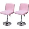 TINOR Housse De Tabouret De Bar Extensible, 2 Housse De Chaise Haute Imprimée Pour Bar Couvre De Chaise De Salle à Manger Haute, Protecteur De Siège De Chaise De Salle à Manger Rose -banc et tabouret Soldes Boutique 48804189 1