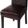 TINOR Housse De Chaise En Similicuir Extensible Couverture De Chaise De Salle à Manger Bureau Hôtel Mariage ,Marron,2 Pieces -banc et tabouret Soldes Boutique 48804195 1