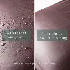 TINOR Housse De Chaise En Similicuir Extensible Couverture De Chaise De Salle à Manger Bureau Hôtel Mariage ,Marron,2 Pieces -banc et tabouret Soldes Boutique 48804195 3